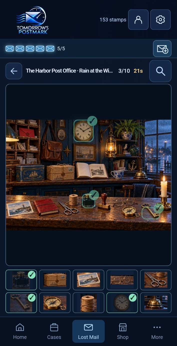 Tomorrow's Postmark - find hidden objects
